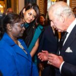 President Droupadi Murmu meets Britain’s King Charles III at Westminster Hall